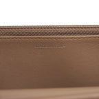CHANEL CHEVRON BOY WALLET ON CHAIN CAVIAR DARK BEIGE RUTHENIUM HARDWARE