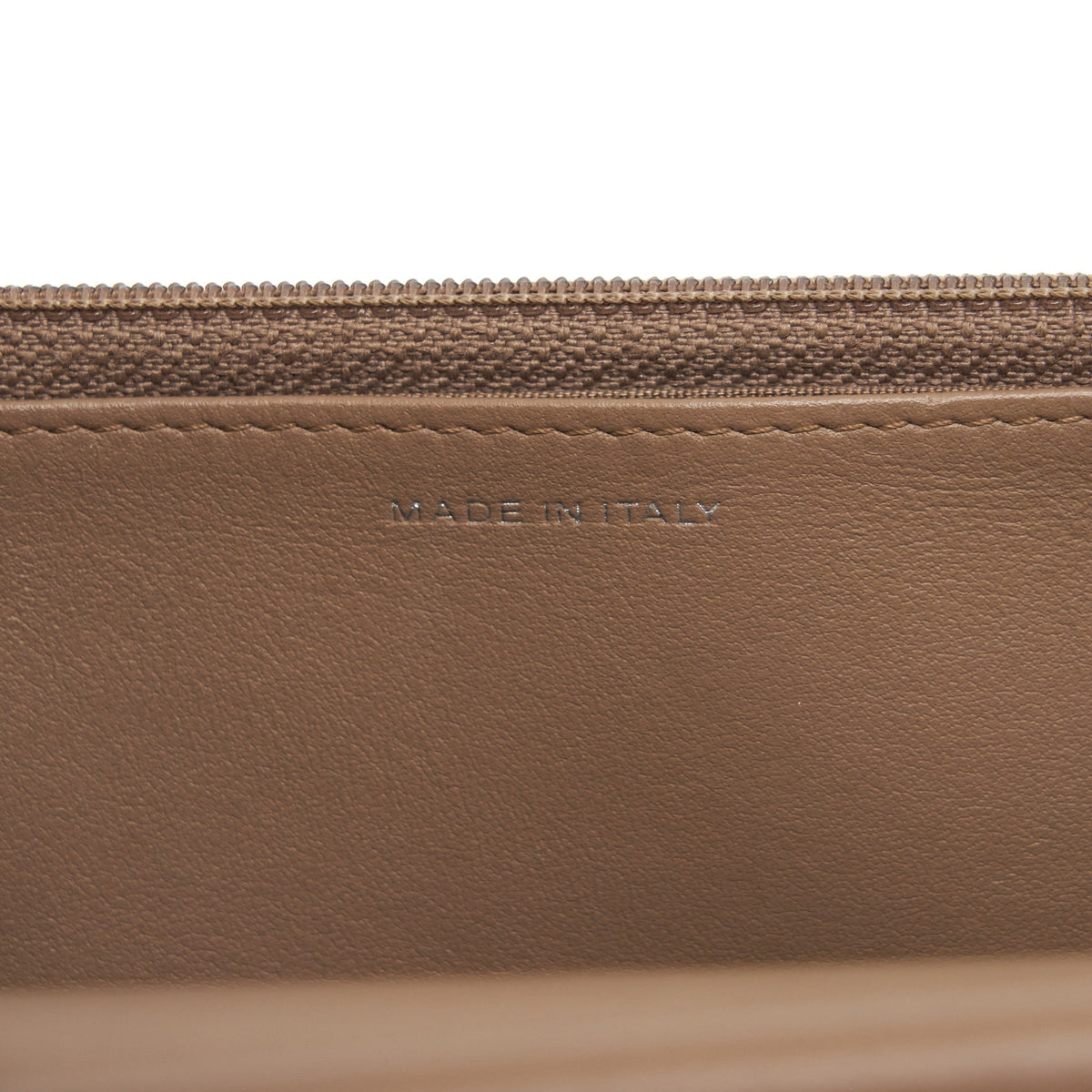 CHANEL CHEVRON BOY WALLET ON CHAIN CAVIAR DARK BEIGE RUTHENIUM HARDWARE