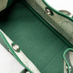 HERMES NEO GARDEN PARTY 23 CANVAS/NEGONDA ECRU/VERT MOYEN SHW
