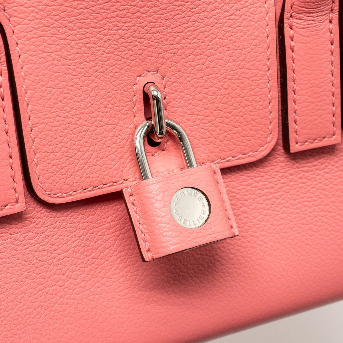 Hermes New Drag 22 Bag Evercolor Rose Ete SHW