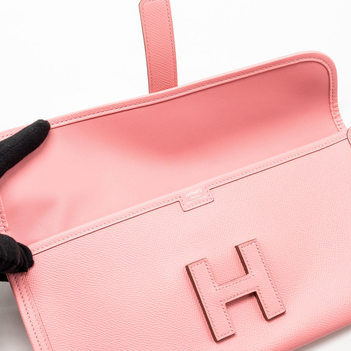 Hermes Jige 29 Clutch Epsom Rose Confetti