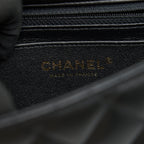 CHANEL MINI SQUARE BLACK LAMBSKIN GHW