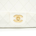CHANEL 21B PEARL CRUSH MINI SQUARE FLAP BAG WHITE GHW