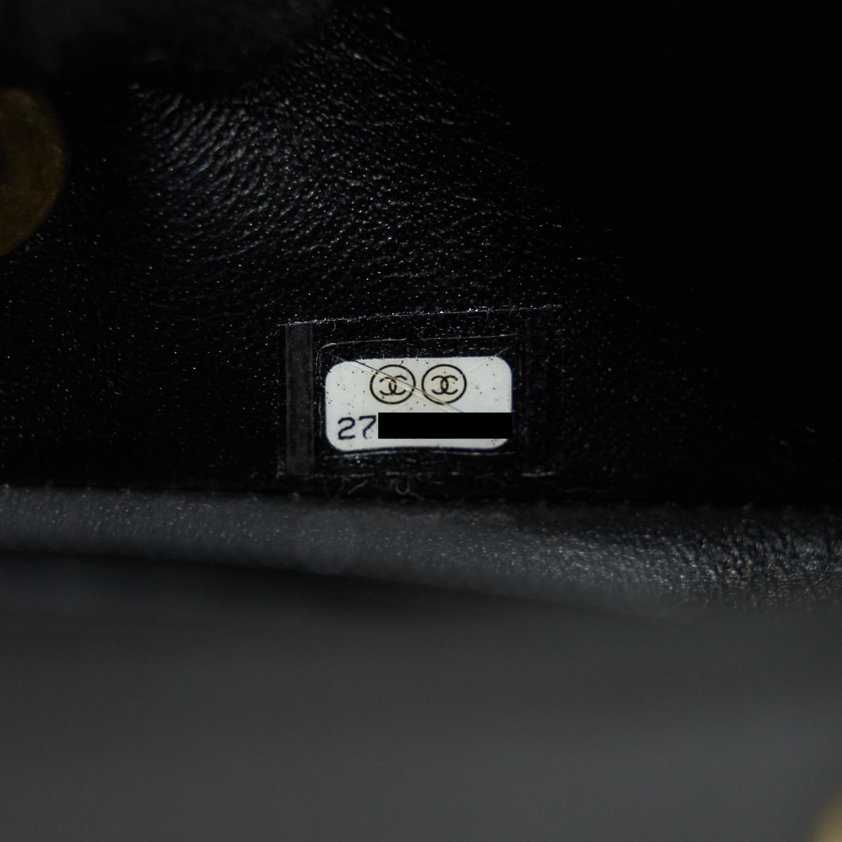 CHANEL MINI SQUARE BLACK LAMBSKIN GHW