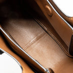 Prada Mini Leather Tote Bag Calfskin Caramel SHW