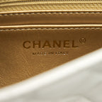 CHANEL 21B PEARL CRUSH MINI SQUARE FLAP BAG WHITE GHW
