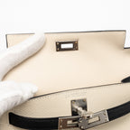 Hermes mini kelly II epsom Craie / Black SHW
