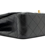 CHANEL MEDIUM CLASSIC DOUBLE FLAP BAG LAMBSKIN BLACK GHW