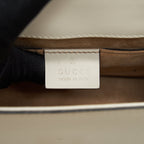 GUCCI MINI SYLVIE CROSSBODY CHAIN BAG WHITE