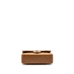 Chanel Small Classic Double Flap Bag Lambskin Dark Brown GHW (Microchip)