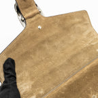 GUCCI DIONYSUS GG SHOULDER BAG GG SUPREME CANVAS / SUEDE BEIGE SHW
