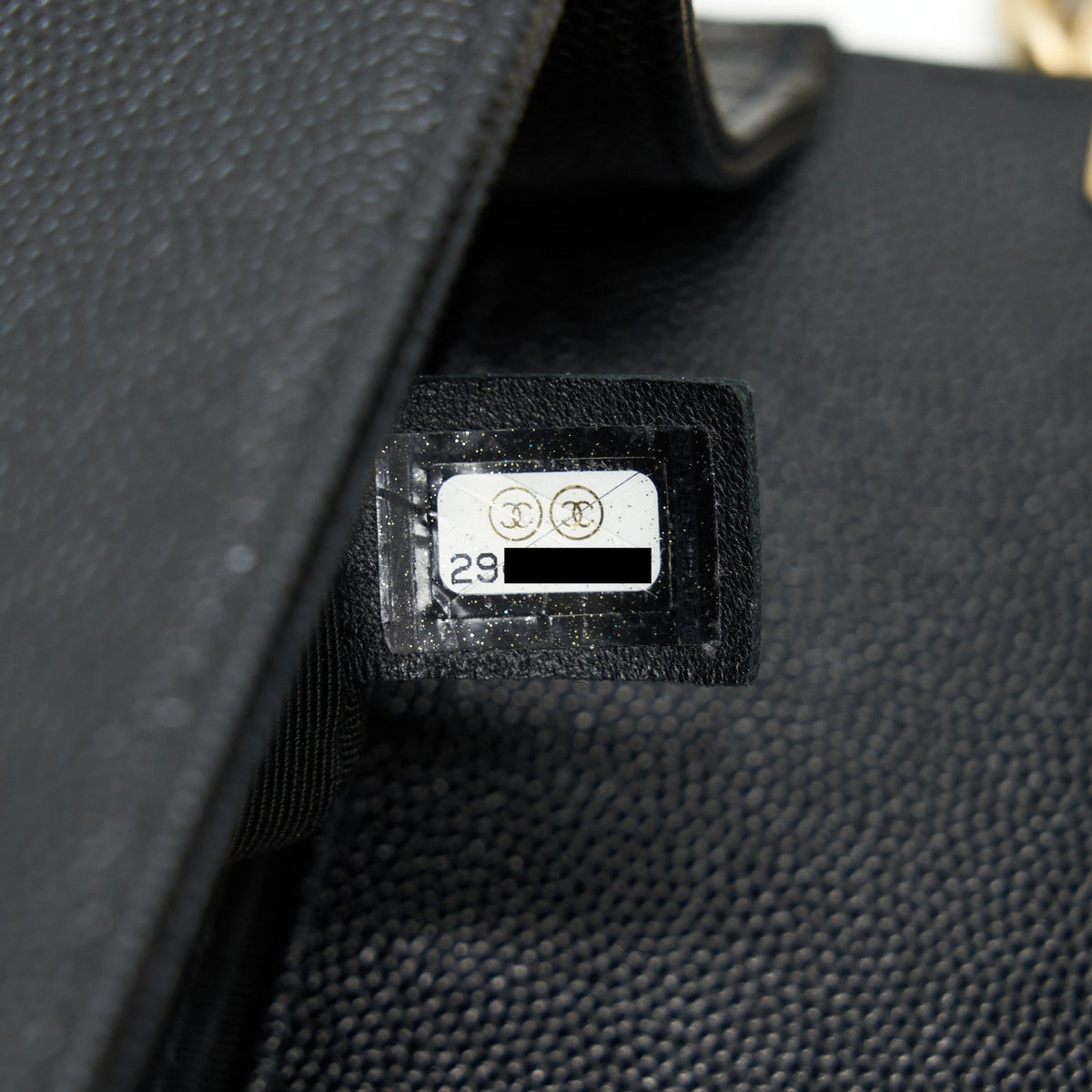 CHANEL SMALL BOY BAG CAVIAR LEATHER GHW BLACK