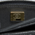 CHANEL 21A COCO LETTER WALLET ON CHAIN BLACK CAVIAR GHW