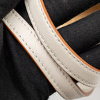 LOEWE SMALL SQUARE BASKET BAG RAFFIA/CALFSKIN WHITE SHW