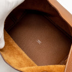 HERMES Picotin 22 Lock Bag Clemence Gold SHW