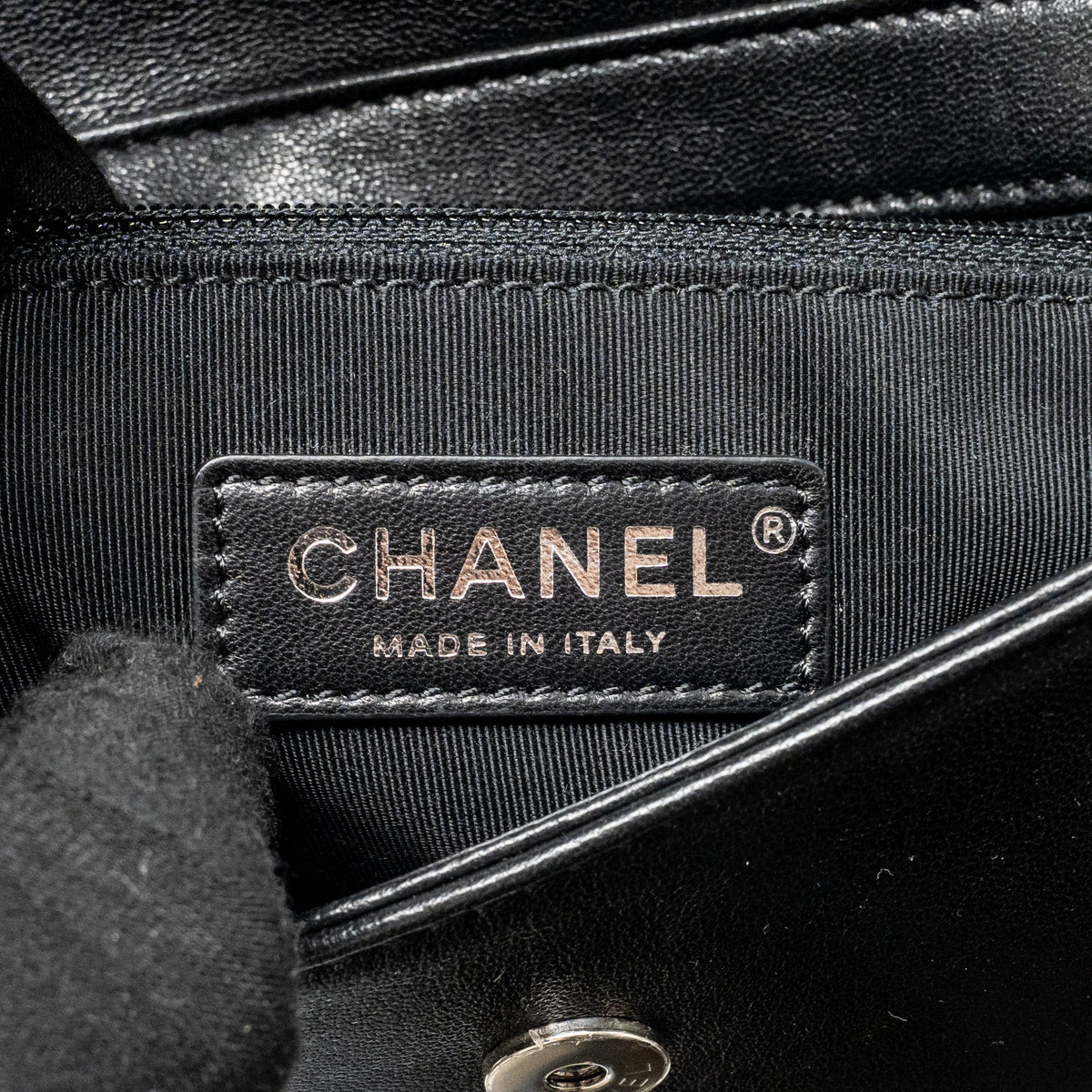 Chanel mademoiselle flap bag lambskin black SHW