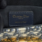 DIOR MONTAIGNE MINI BOX BAG BLUE OBLIQUE GHW