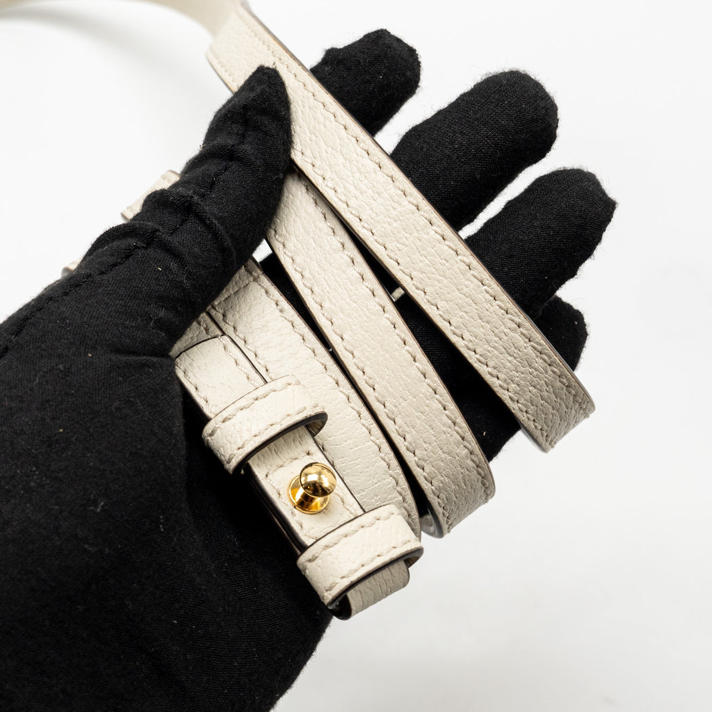 GUCCI MINI SYLVIE BEE STAR TOP HANDLE CALFSKIN WHITE/MULTICOLOUR GHW
