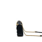 Gucci Medium GG Marmont Shoulder Bag Velvet Black GHW