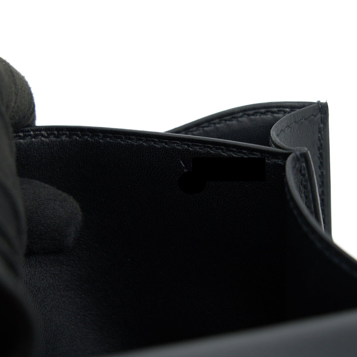 HERMES MINI CONSTANCE MONSTEUR LEATHER LIZARD BUCKLE BLACK/ OMBRE SHW