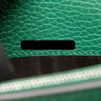 GUCCI MINI DIONYSUS WALLET ON CHAIN CALFSKIN GREEN MULTICOLOUR HARDWARE