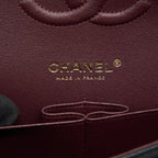 CHANEL MEDIUM CLASSIC DOUBLE FLAP BAG CAVIAR BLACK GHW (MICROCHIP)