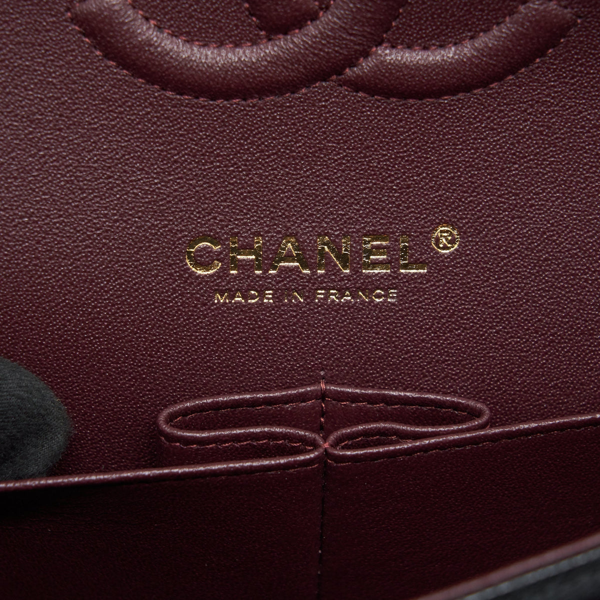 CHANEL MEDIUM CLASSIC DOUBLE FLAP BAG CAVIAR BLACK GHW (MICROCHIP)