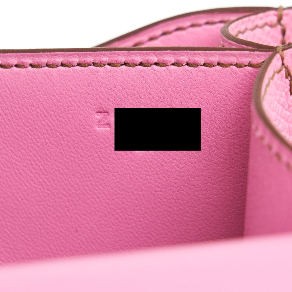 Hermes Mini Constance 5P Bubblegum Pink Epsom SHW