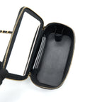 CHANEL 22S LETTER TOP HANDLE LONG VANITY WITH CHAIN CAVIAR BLACK GHW