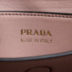 PRADA SAFFIANO DOUBLE BAG CALFSKIN BLACK GHW