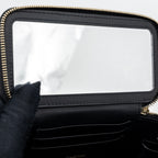 CHANEL TOP HANDLE LONG VANITY WITH CHAIN LAMBSKIN BLACK GHW(MICROCHIP)