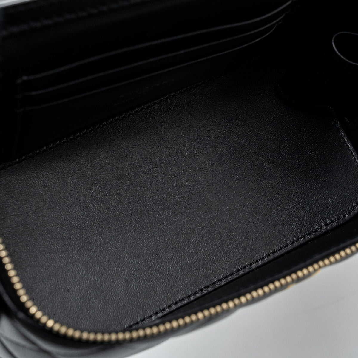 CHANEL TOP HANDLE LONG VANITY WITH CHAIN LAMBSKIN BLACK GHW(MICROCHIP)