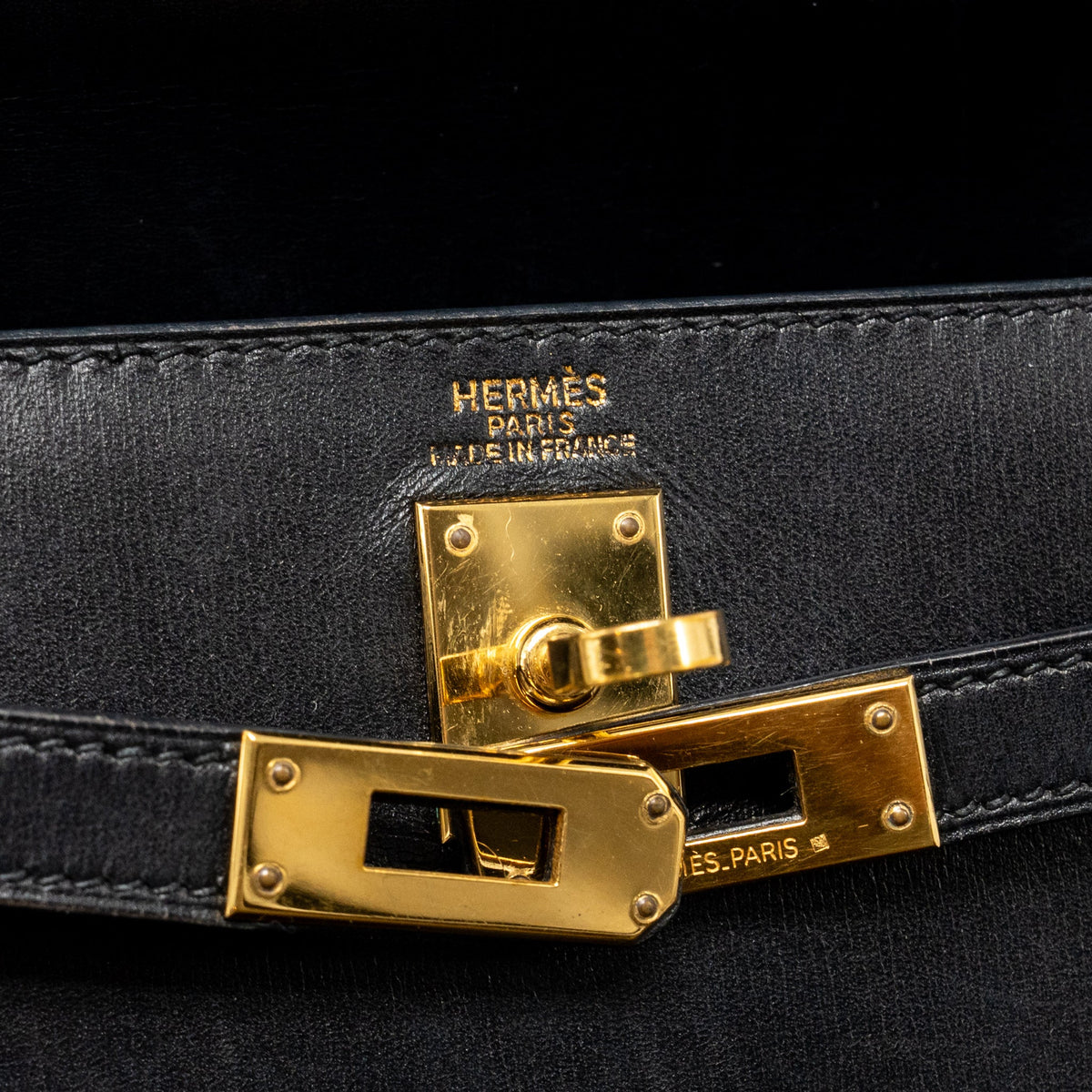 Hermes vintage mini kelly 20 box black GHW