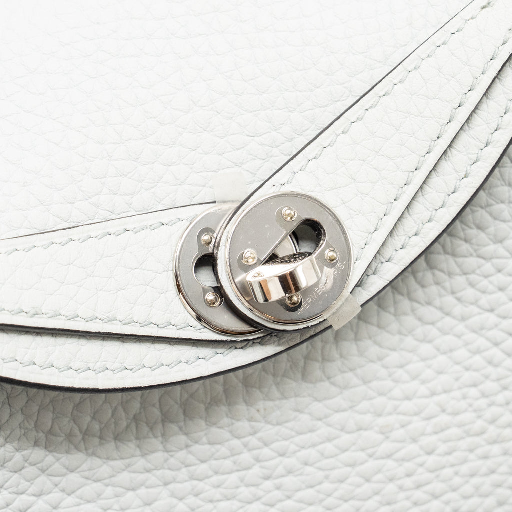 Hermes Mini Lindy clemence blue pale SHW