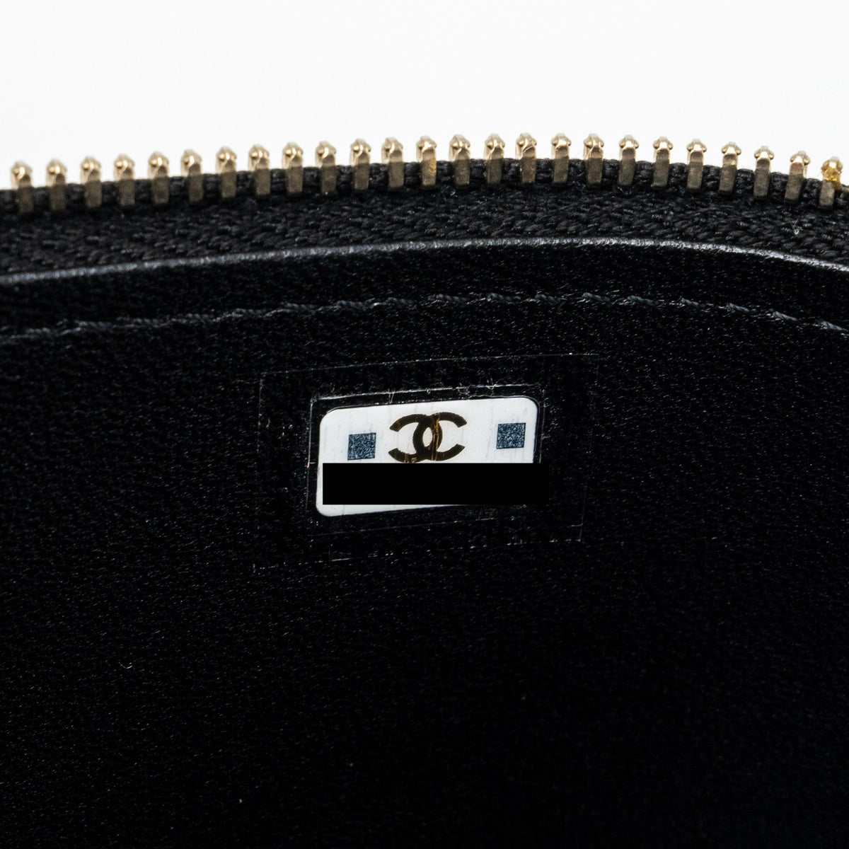 CHANEL TOP HANDLE LONG VANITY WITH CHAIN LAMBSKIN BLACK GHW(MICROCHIP)