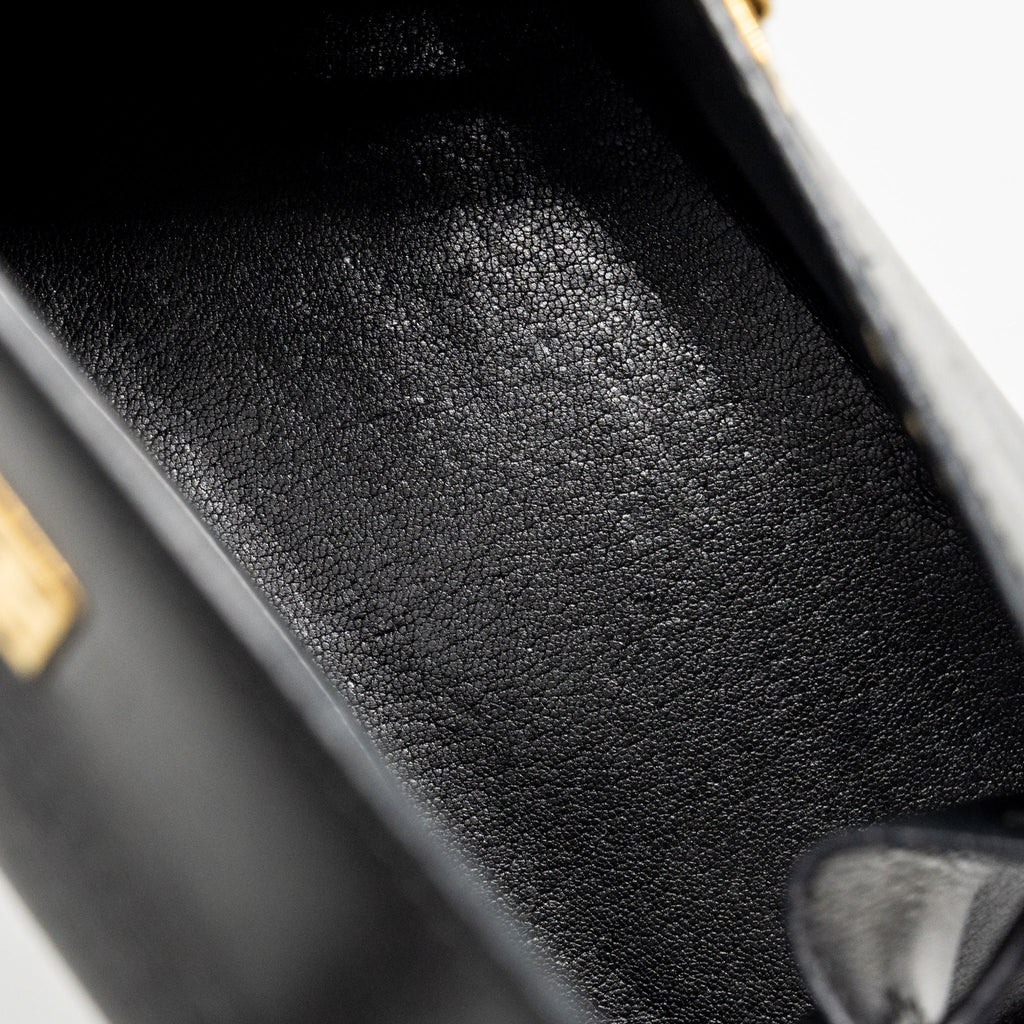 Hermes vintage mini kelly 20 box black GHW