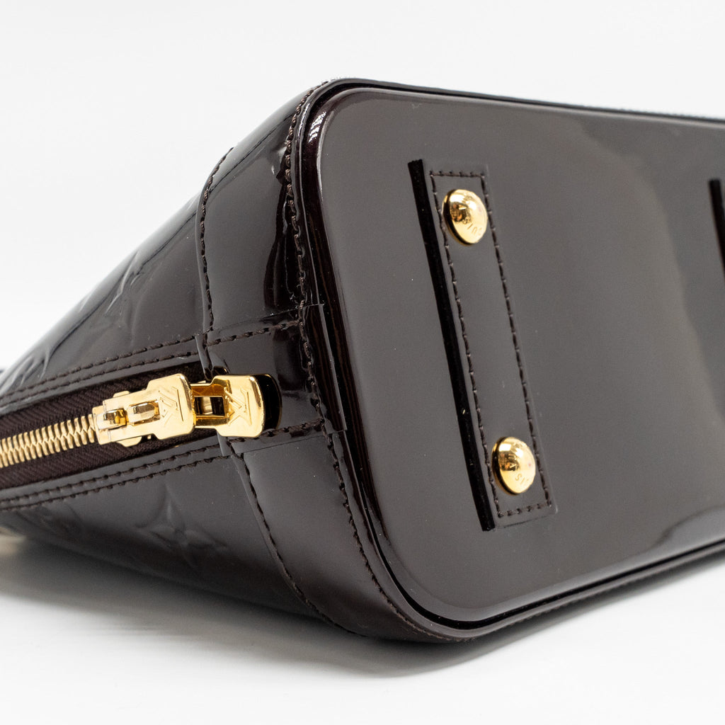 LOUIS VUITTON ALMA BB PATENT LEATHER AMATANTE GHW