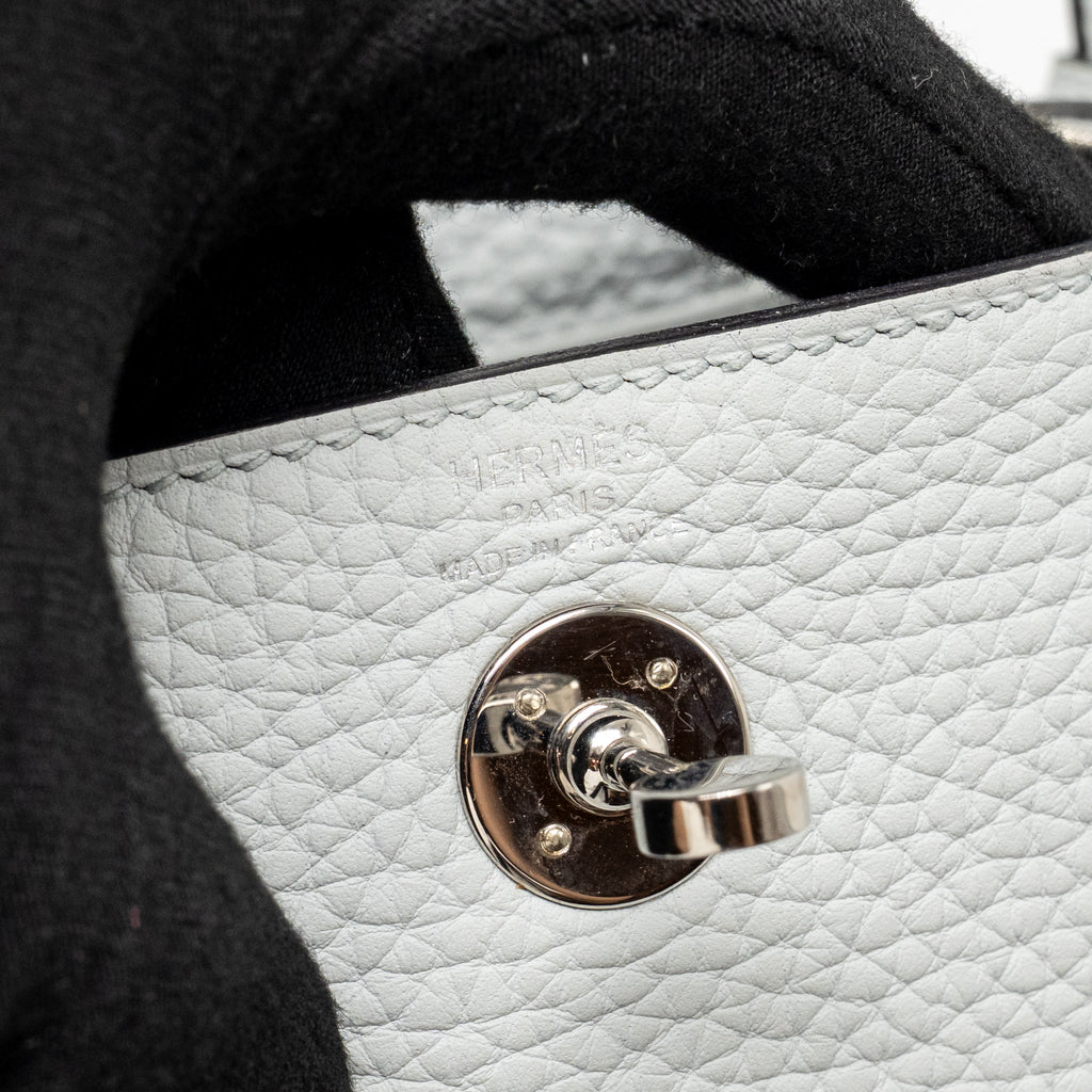 Hermes Mini Lindy clemence blue pale SHW