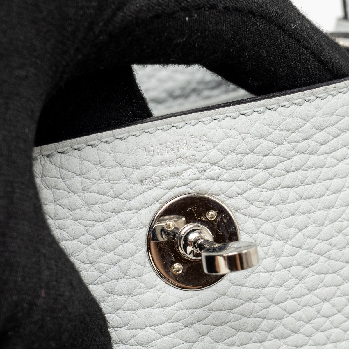 Hermes Mini Lindy clemence blue pale SHW