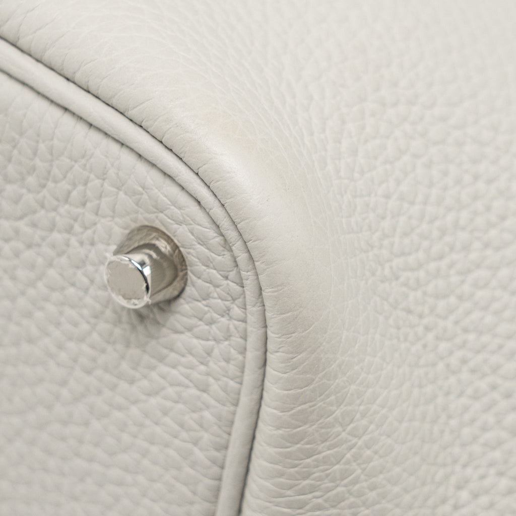 Hermes Picotin 18 Lock Bag Clemence Gris Perle SHW