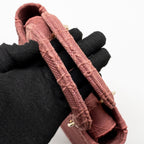 Dior medium Lady D-lite bag embroidery canvas pink LGHW
