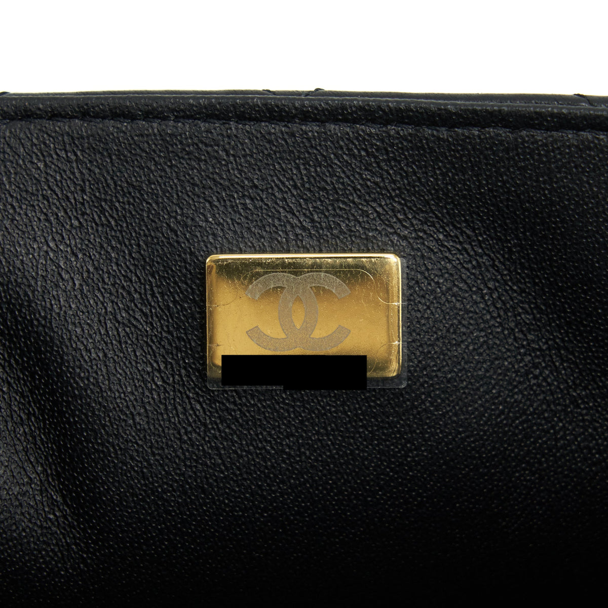 CHANEL MINI SQUARE FLAP BAG LAMBSKIN BLACK LGHW (MICROCHIP)