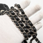 CHANEL ENVELOP FLAP BAG CHEVRON CAVIAR BLACK SHW