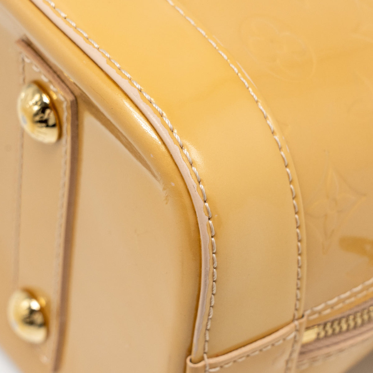 LOUIS VUITTON ALMA PM MONOGRAM VERNIS LEATHER ROSE FLORENTIN GHW