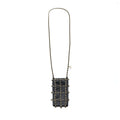 CHANEL PHONE POUCH WITH CHAIN LAMBSKIN BLACK LGHW
