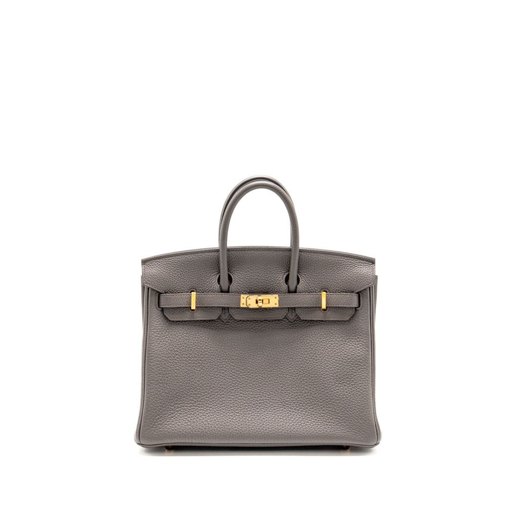 Hermes Birkin 25 Togo Gris Etain GHW