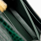 Hermes mini constance shiny alligator mississippiensis vert fonce GHW