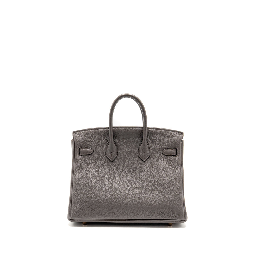 Hermes Birkin 25 Togo Gris Etain GHW