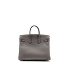 Hermes Birkin 25 Togo Gris Etain GHW