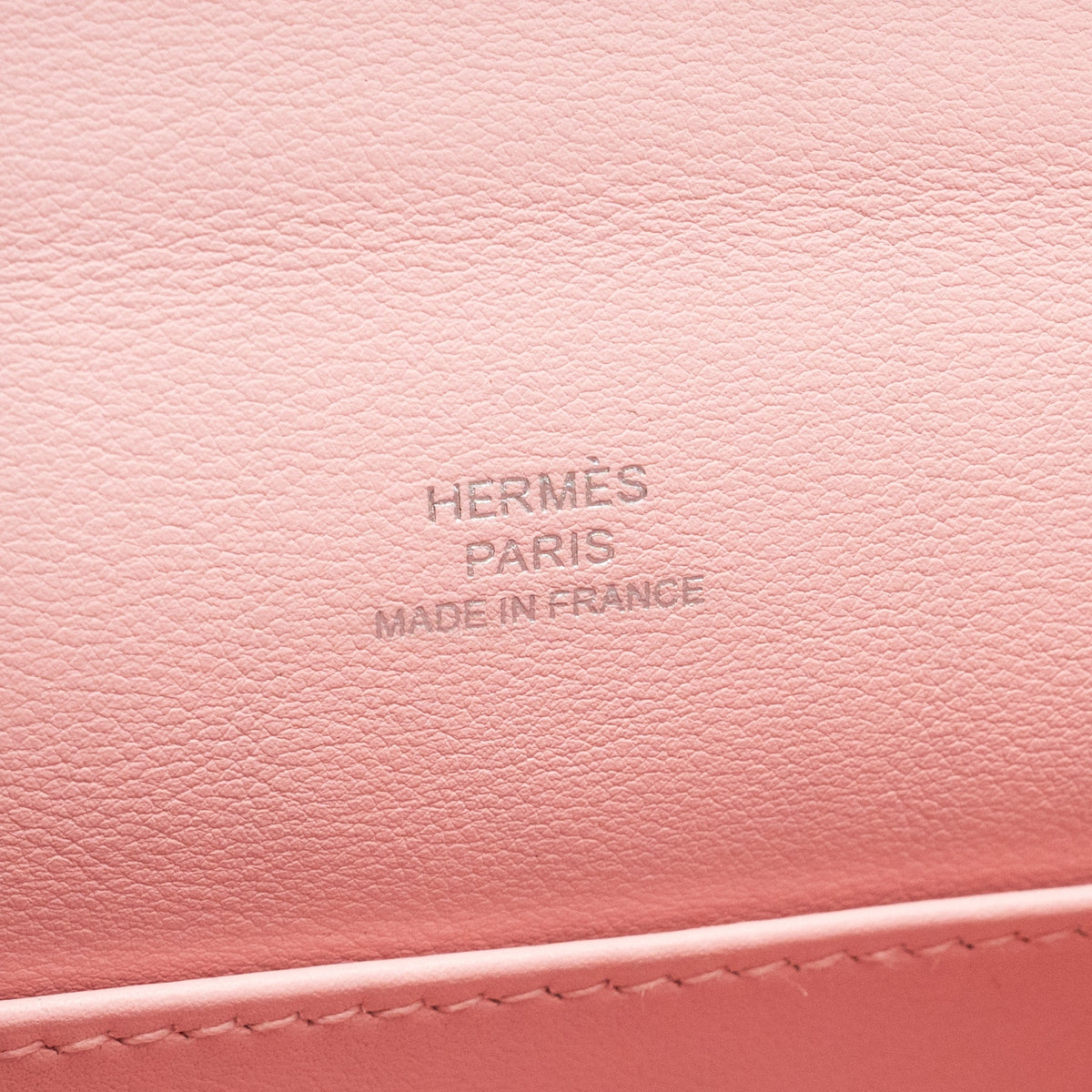 Hermes kelly Pochette swift 3Q Rose Sakura SHW